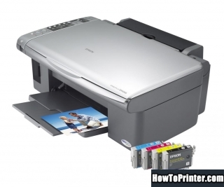 Reset Epson DX5000 printer by Resetter program