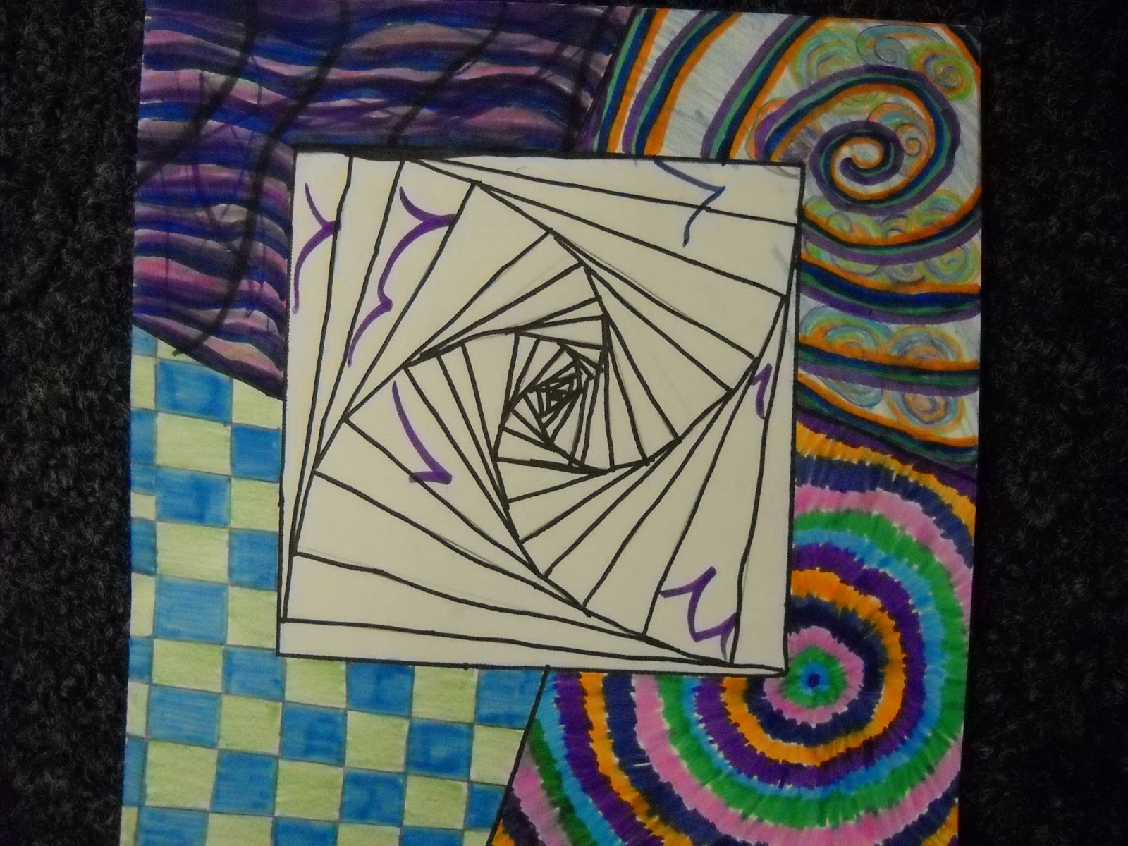 Ppps Elementary Art Rooms Optical Illusion Optical Art Project 4th Grade