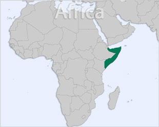 Somalia location map