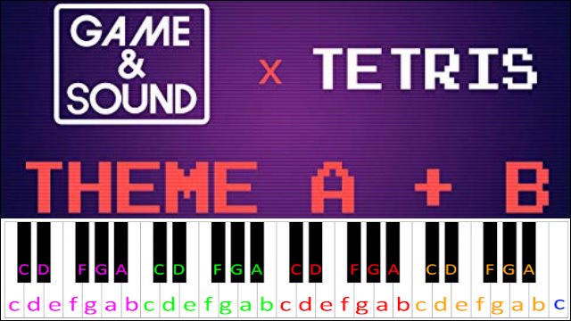 Tetris Theme B | Piano Letter Notes