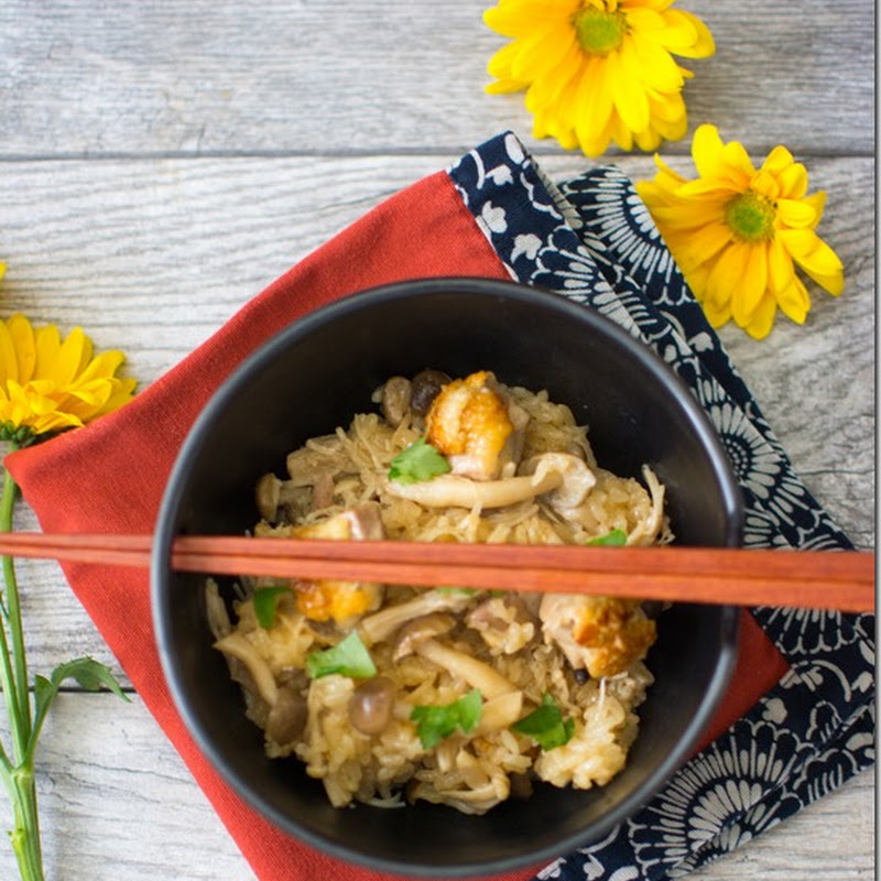 Chicken and Mushroom Sweet Rice