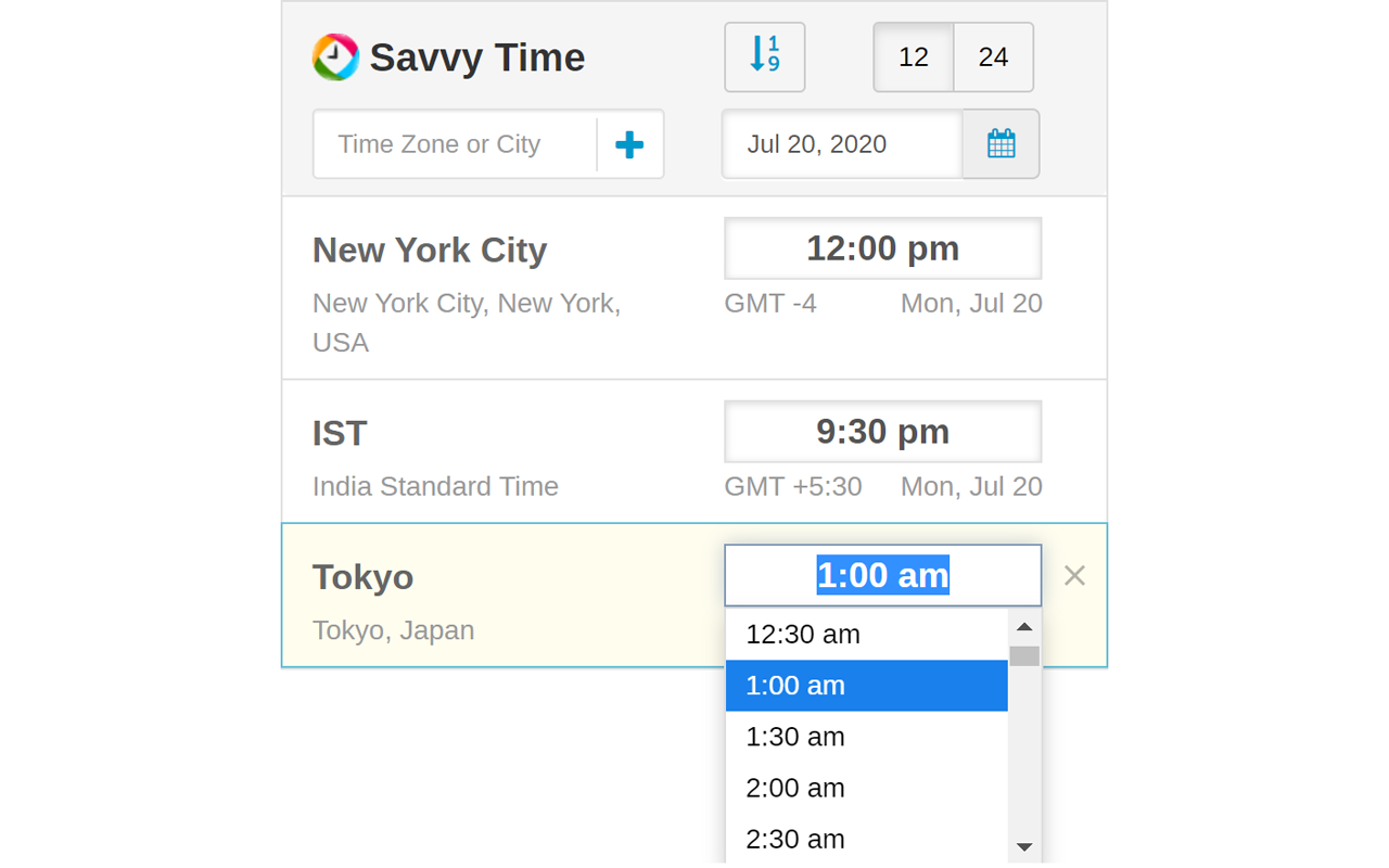 Time Zone Converter - Savvy Time Preview image 4