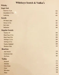 Hangout Bar - Hotel Delite Grand menu 4