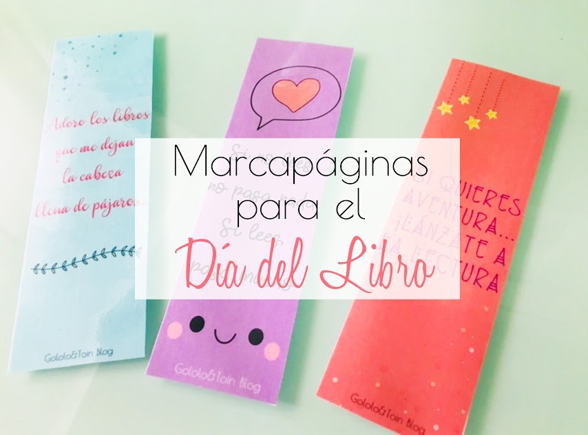 Marcapáginas para el Día del Libro