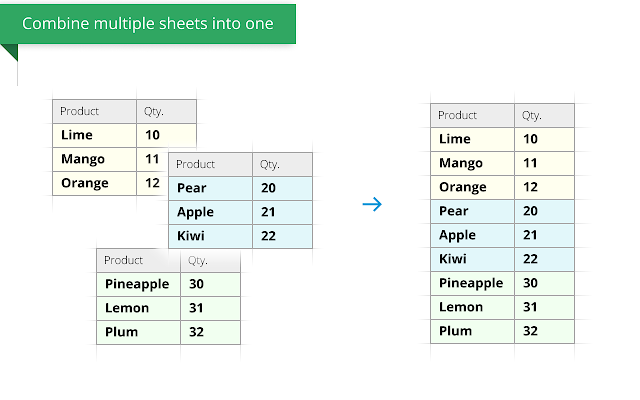 Screenshot of Combine Sheets