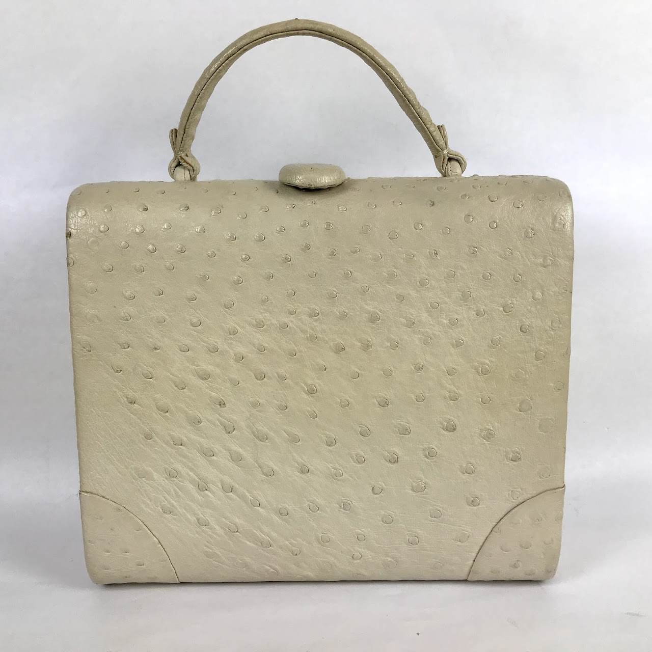 Nettie Rosenstein Vintage Ostrich Handbag