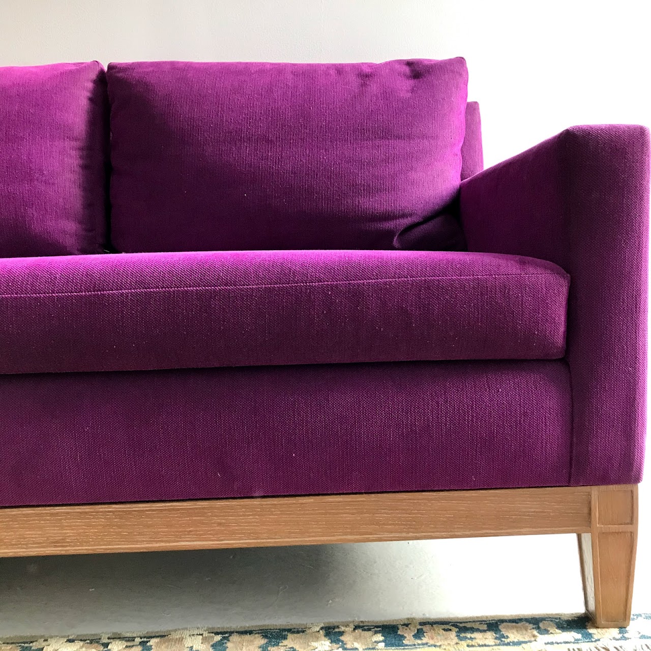 Albert Menin Interiors Purple Sofa