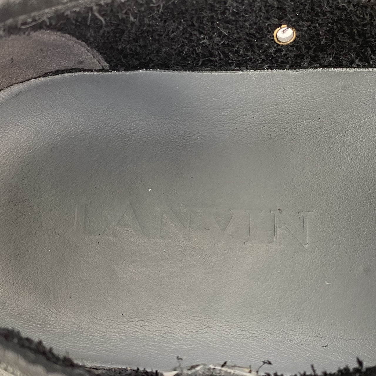 Lanvin Black Leather Sneakers