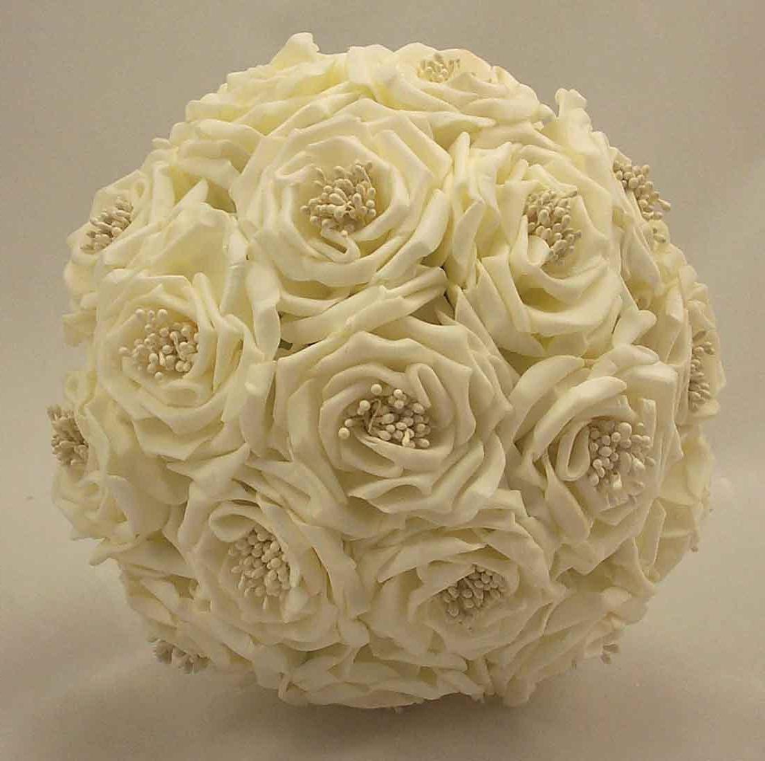 Cream Wild Rose Bridal Bouquet