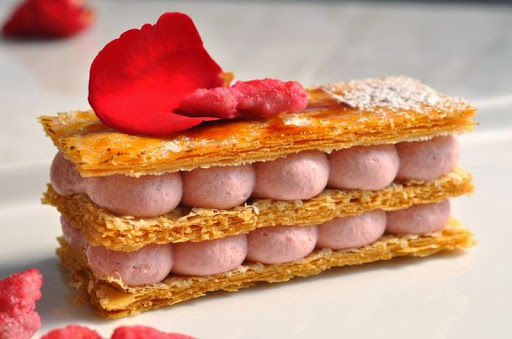 Raspberry Rose Mille-Feuille 