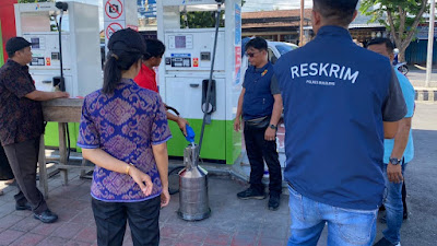 Polres Buleleng Monitoring Dan Sidak SPBU