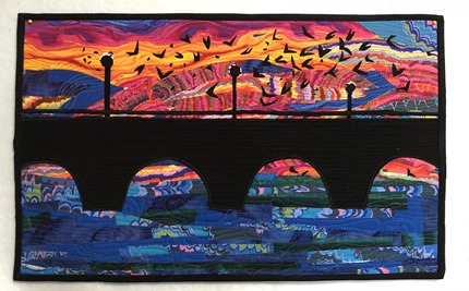 The Bats on Congress Bridge Quilt