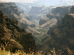 View of canyon from Mt. Aragats area, Armenia.