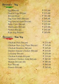 Dande's Hyderabad Biryani menu 6