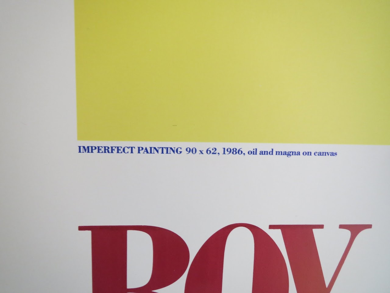 Roy Lichtenstein Signed Exhibition Poster 2