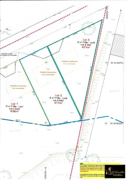 Vente terrain à batir  417 m² à Sainte-Mesme (78730), 105 000 €