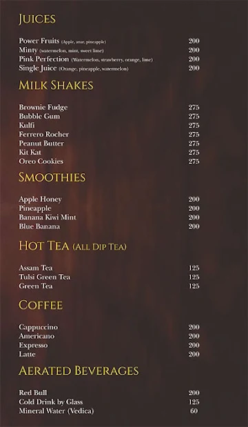 Cafe TC (Turquoise Cottage) menu 