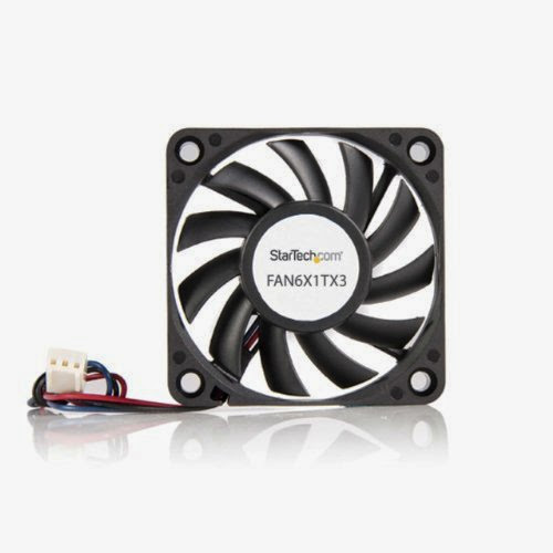  StarTech.com 60x10mm Replacement Ball Bearing Computer Case Fan with TX3 Connector FAN6X1TX3 (Black)