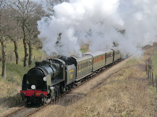 CIMG6172 A Bluebell Railway train chugs by