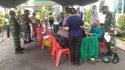 60 Orang Personel Kodim Tabanan Jalani Rapid Test Antigen