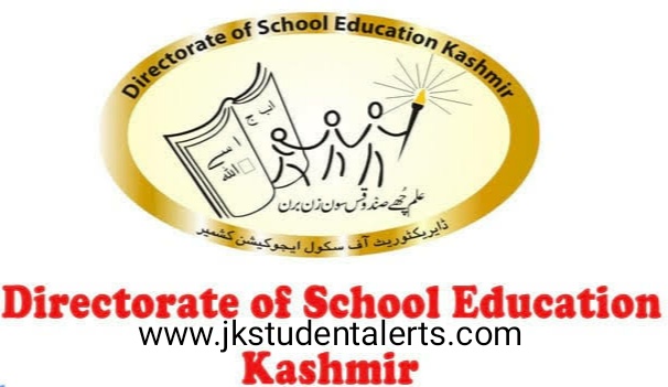 DSE Kashmir Select list of candidates under SRO-202 for the post of Science/Math Teacher/General Teacher