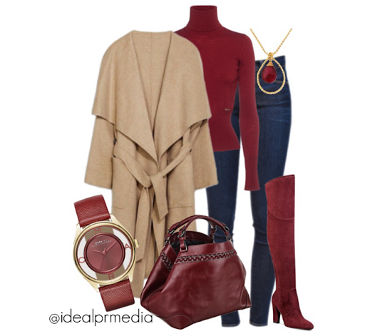 Wine and Dine (Burgundy and Camel fashion combination) | IDEAL PR MEDIA