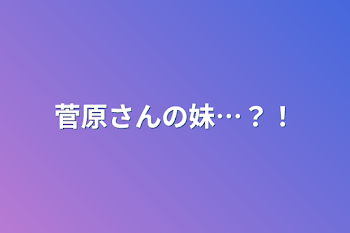 菅原さんの妹…？！