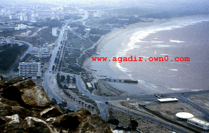 شاطئ اكادير قبل وبعد الزلزال سنة 1960 File0153