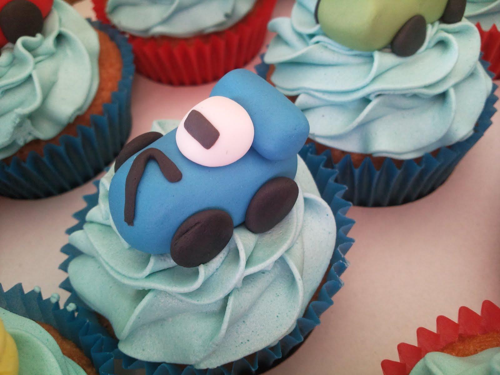 Race Car Birthday Cupcake