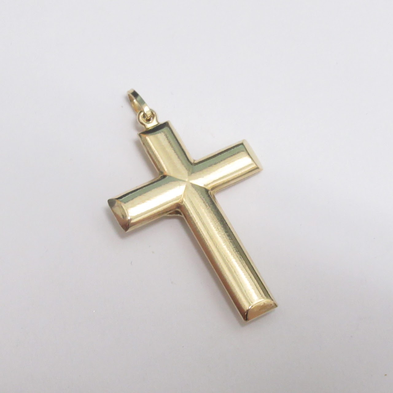 14K Gold Crucifix Pendant