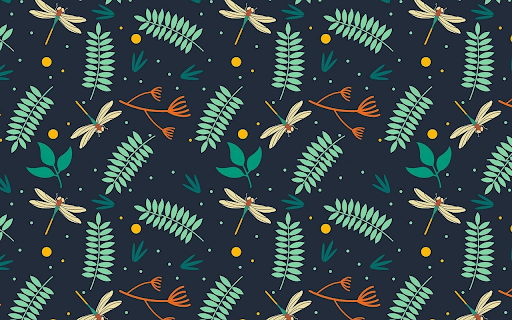 Dragonflies and Leaves Background screenshot 1