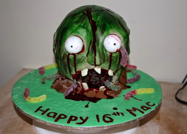 Zombie Birthday Cakes