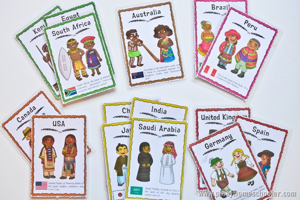 Culture and Traditions Around the World Costume Cards