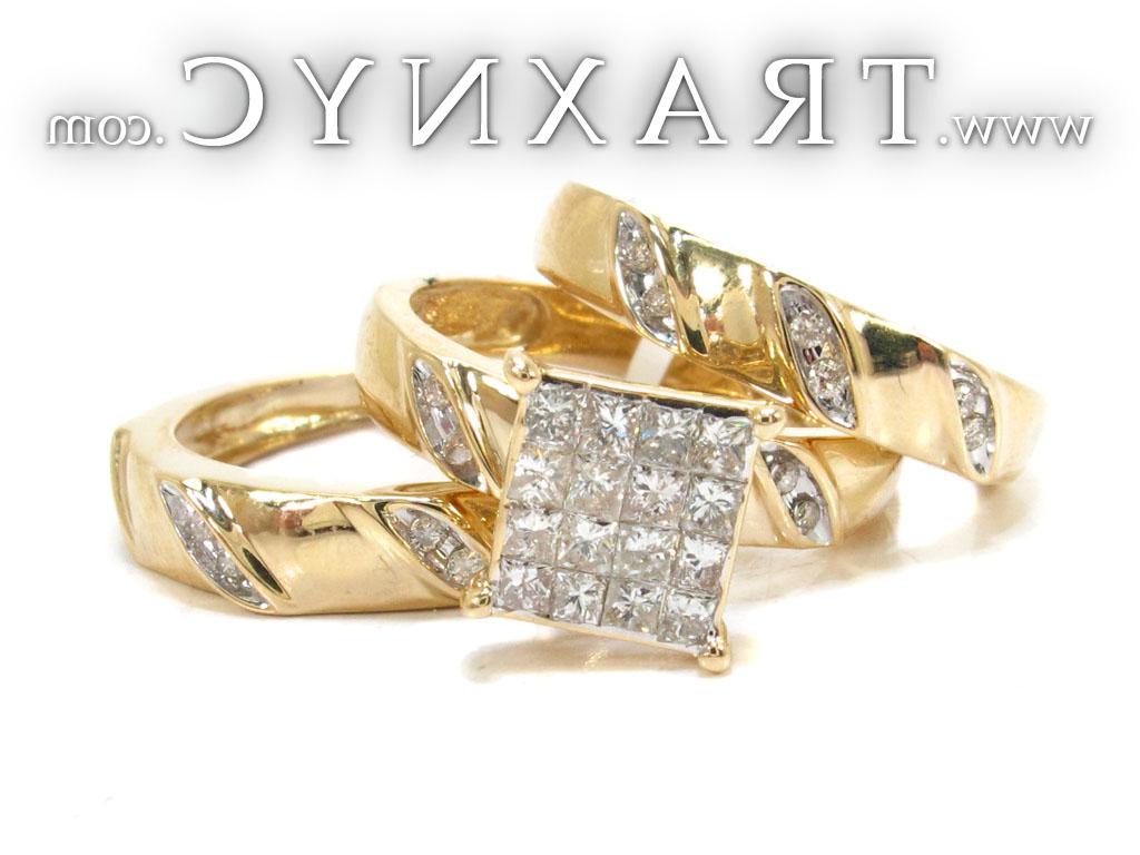 princess cut wedding sets