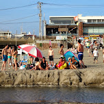 at Yuigahama Beach in Kamakura, Japan in Kamakura, Japan 