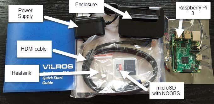 라즈베리파이 키트 내용물
