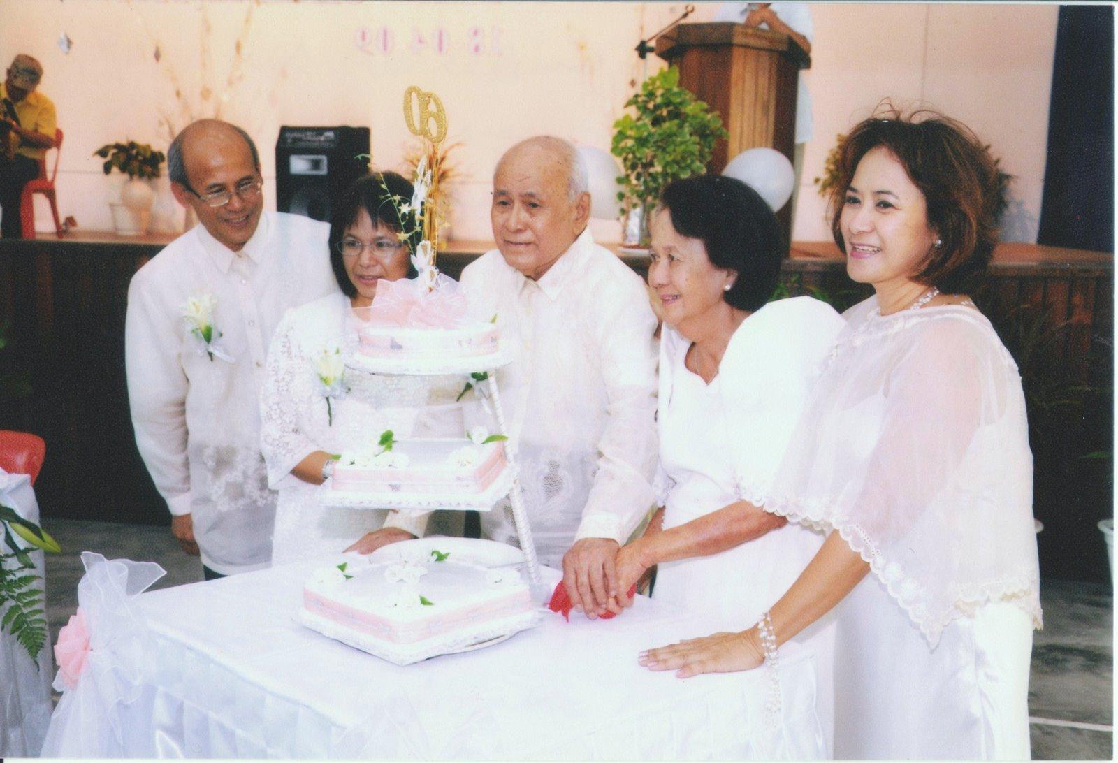 60th wedding anniversary cake