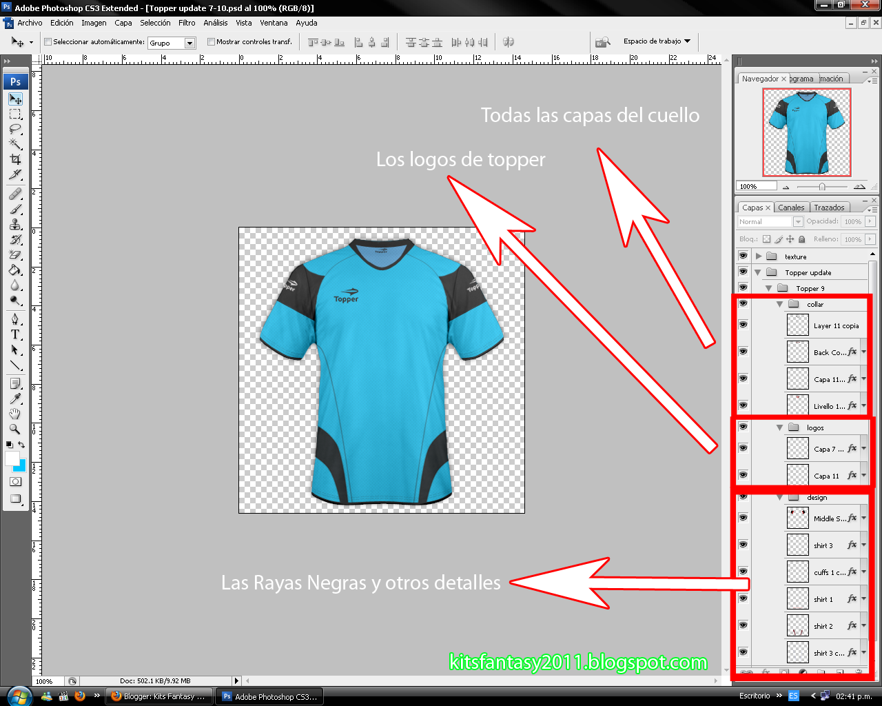 Kits Fantasy 2011 Tutorial basico para crear tus propias camisetas.