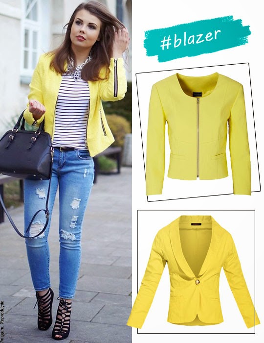 blazer amarelo