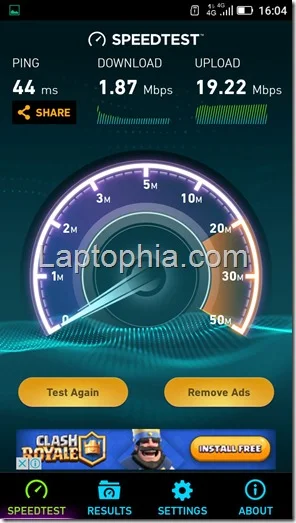 Speedtest Hisense F20