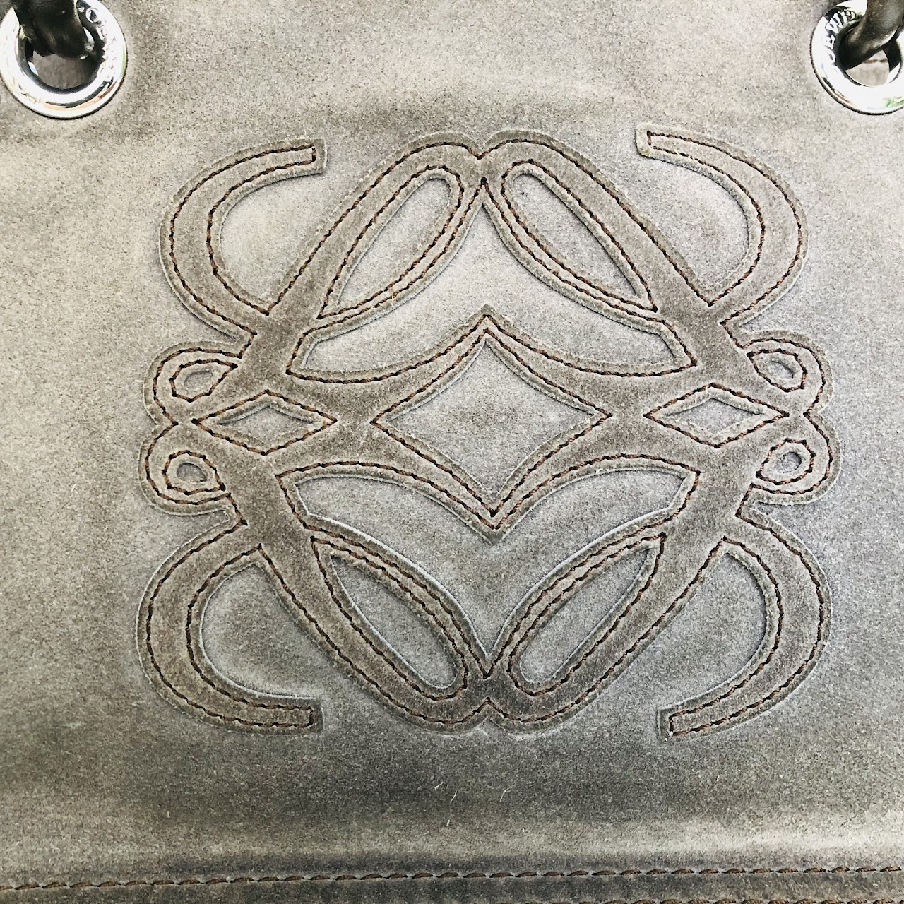 Loewe Suede Leather Logo Bag