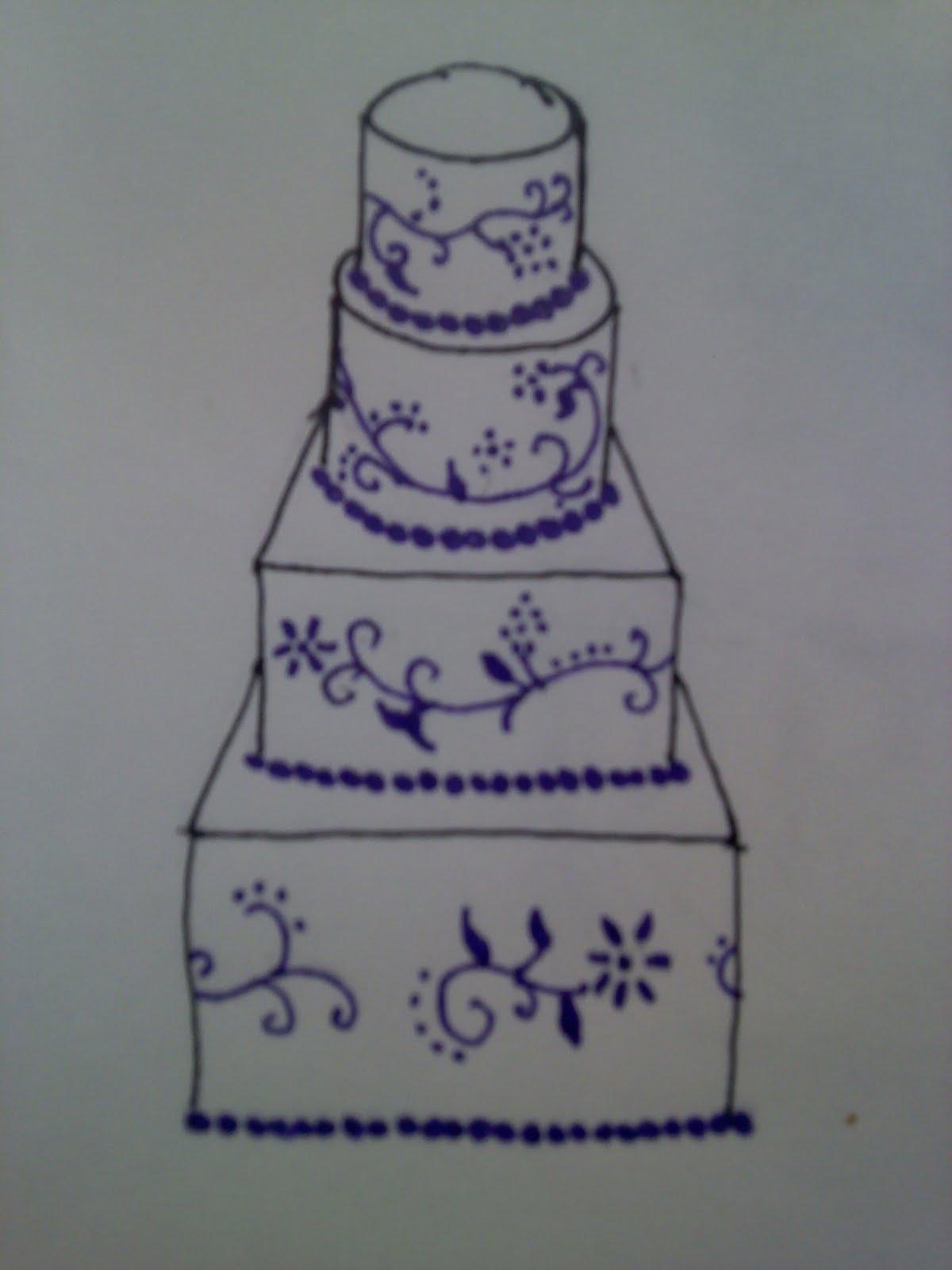 purple wedding cakes 2