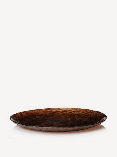  Calegaro Italy Python Dish, Brown, 10.75''