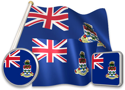 Caymanian flag animated gif collection
