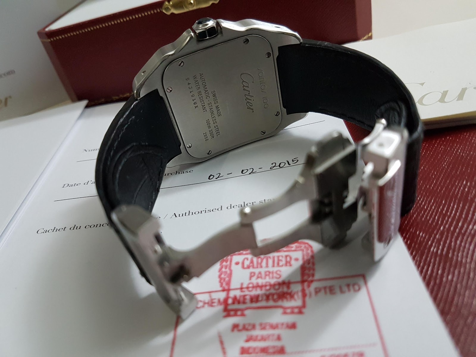 jual cartier santos 100