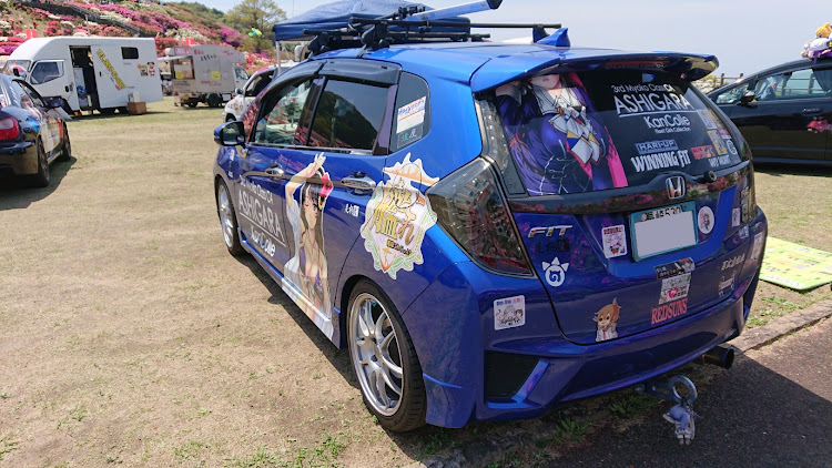 フィットの佐世保ツツジ祭り・痛車イベント・展示イベント・長串山公園・足柄に関するカスタム事例の投稿画像2枚目