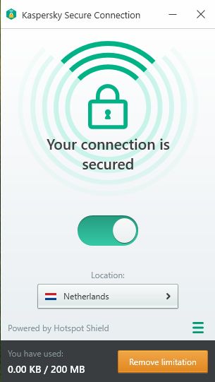 Kaspersky 2017 ความปลอดภัย โปรแกรมป้องกันไวรัส VPN