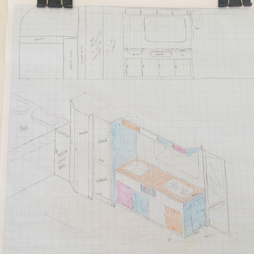 my motorhome layout, we ended up not doing the top cupboards