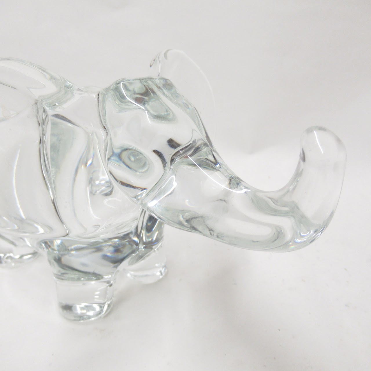 Vannes French Crystal Elephant Dish