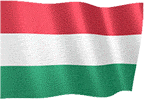 Animated waving Hungarian flags